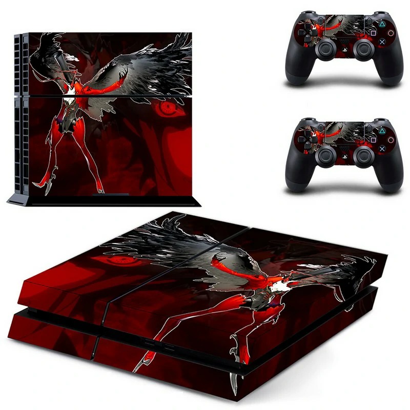 Show off your style with this sleek DPTM1985-themed PS4 skin. Designed for full coverage, precise cutouts, and scratch resistance. Made by ononswitch. Custom black and red PS4 skin with geometric DPTM1985 pattern for PlayStation 4 console