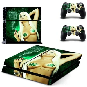 Custom PS4 skin with DPTM1988 graphic design for PlayStation 4 console
