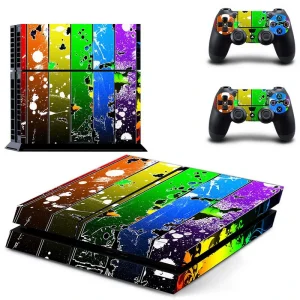 Custom PS4 console skin with DPTM1989 graphic design