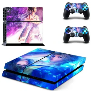 Black and red geometric PS4 skin design by ononswitch for PlayStation 4 console