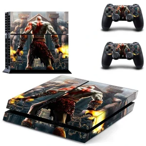 Black and red geometric PS4 skin design for PlayStation 4 console by ononswitch