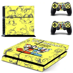 Black and red geometric PS4 skin design for PlayStation 4 console by ononswitch