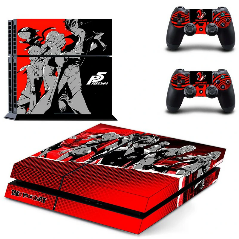 Premium matte-finish PS4 skin DPTM2282 by ononswitch. Protects your PlayStation 4 while adding bold geometric style. Cut precisely for all ports and buttons. Black and red geometric PS4 skin with 'DPTM2282' pattern for PlayStation 4 console