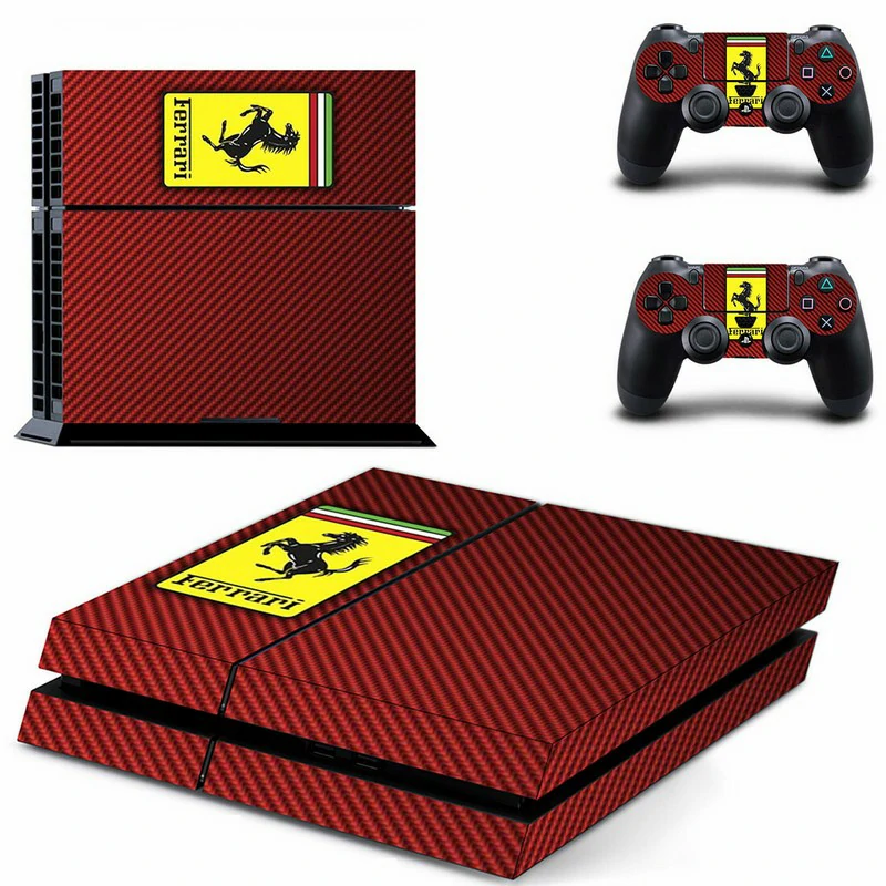 DPTM2300 PS4 skin by ononswitch: a bold, removable vinyl decal designed to refresh your PlayStation 4. Precision-cut, no residue, made in the USA. Black and red geometric PS4 skin design for PlayStation 4 console by ononswitch