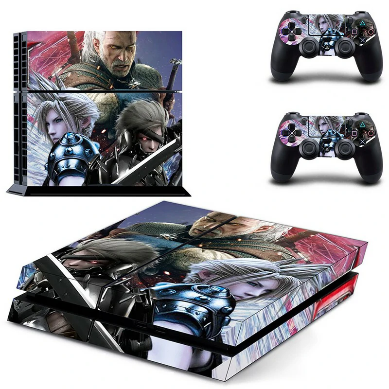 Custom PS4 skin DPTM2433 by ononswitch: durable vinyl wrap with bold geometric pattern, fits standard PS4 console perfectly. No tools needed. Black and red geometric PS4 skin design for PlayStation 4 console by ononswitch