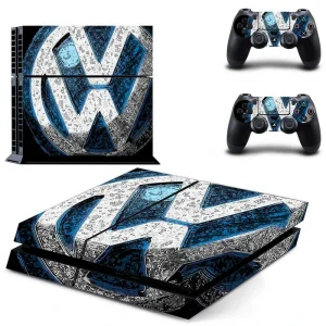 Black and red geometric PS4 skin design for PlayStation 4 console by ononswitch