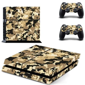 Black and red geometric PS4 skin design for PlayStation 4 console by ononswitch