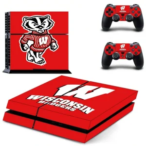 Black and red geometric PS4 skin model DPTM2453 by ononswitch