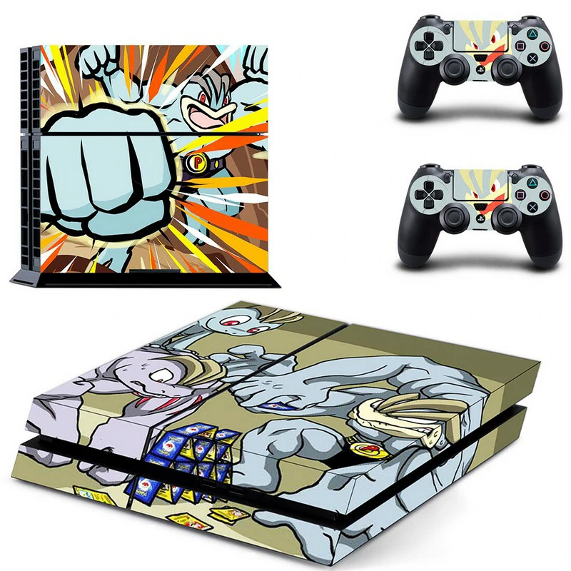 Premium PS4 skin DPTM2574 by ononswitch: matte black base with metallic gold geometric pattern. Fits PS4 and PS4 Slim. Removable, no residue, scratch-resistant finish. Black and gold geometric PS4 console skin by ononswitch, model DPTM2574
