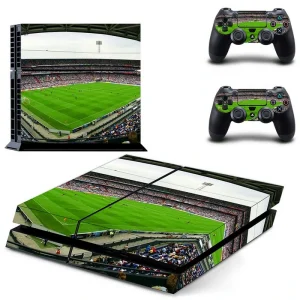 Black and red geometric PS4 skin design for PlayStation 4 console by ononswitch