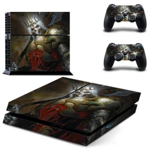 Black and gold geometric PS4 skin design for PlayStation 4 console by ononswitch