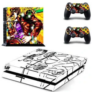 Black and red geometric PS4 console skin by ononswitch, model DPTM2603