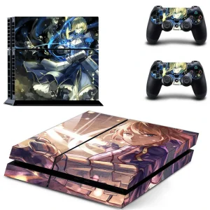 Black and gold geometric PS4 skin for PlayStation 4 console by ononswitch