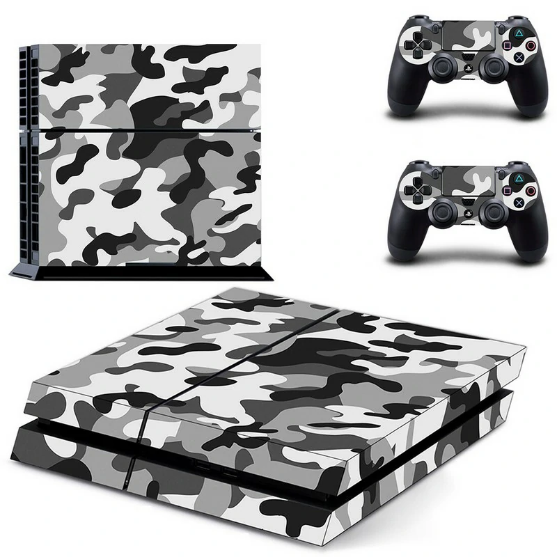 DPTM2750 PS4 skin from ononswitch: premium vinyl wrap for PlayStation 4 consoles. Fits standard PS4 models, scratch-resistant, no residue on removal. Black PS4 console skin with geometric pattern, model DPTM2750 by ononswitch