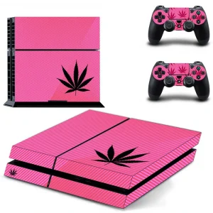 Black and red geometric PS4 skin design for PlayStation 4 console by ononswitch
