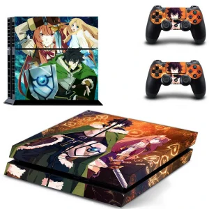 Black and red geometric PS4 skin design for PlayStation 4 console by ononswitch