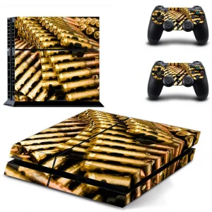 Black and red geometric PS4 skin design for PlayStation 4 console by ononswitch