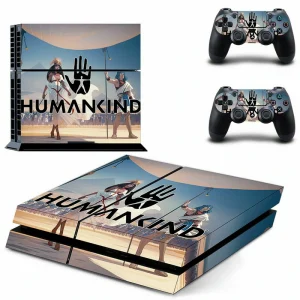 Black and red geometric PS4 console skin by ononswitch, model DPTM2908