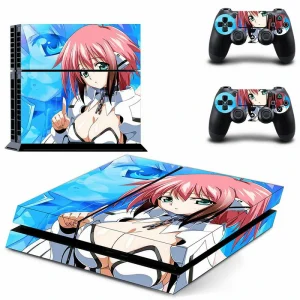 Black and red geometric PS4 skin design for PlayStation 4 console by ononswitch