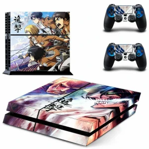 Black and red geometric PS4 console skin by ononswitch, model DPTM2924