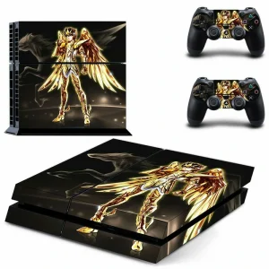 Black and red geometric PS4 skin design for PlayStation 4 console by ononswitch