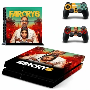 Black and red geometric PS4 skin with 'DPTM3056' design for PlayStation 4 console