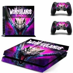 Black and red geometric PS4 console skin by ononswitch for PlayStation 4 slim