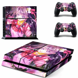 Black and red geometric PS4 skin design DPTM3086 for PlayStation 4 console