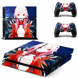 Black and red geometric PS4 controller skin by ononswitch, model GCTM0039