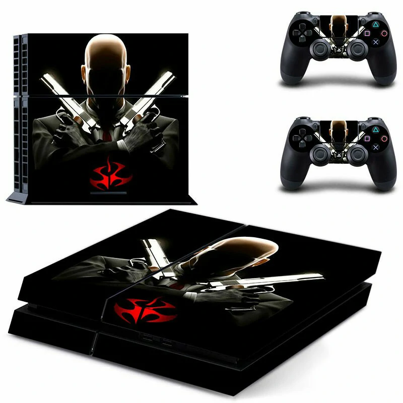 GCTM0076 PS4 skin from ononswitch: premium vinyl wrap designed for PlayStation 4. Durable, bubble-free application, scratch-resistant finish. Black PS4 console skin with geometric pattern by ononswitch, model GCTM0076
