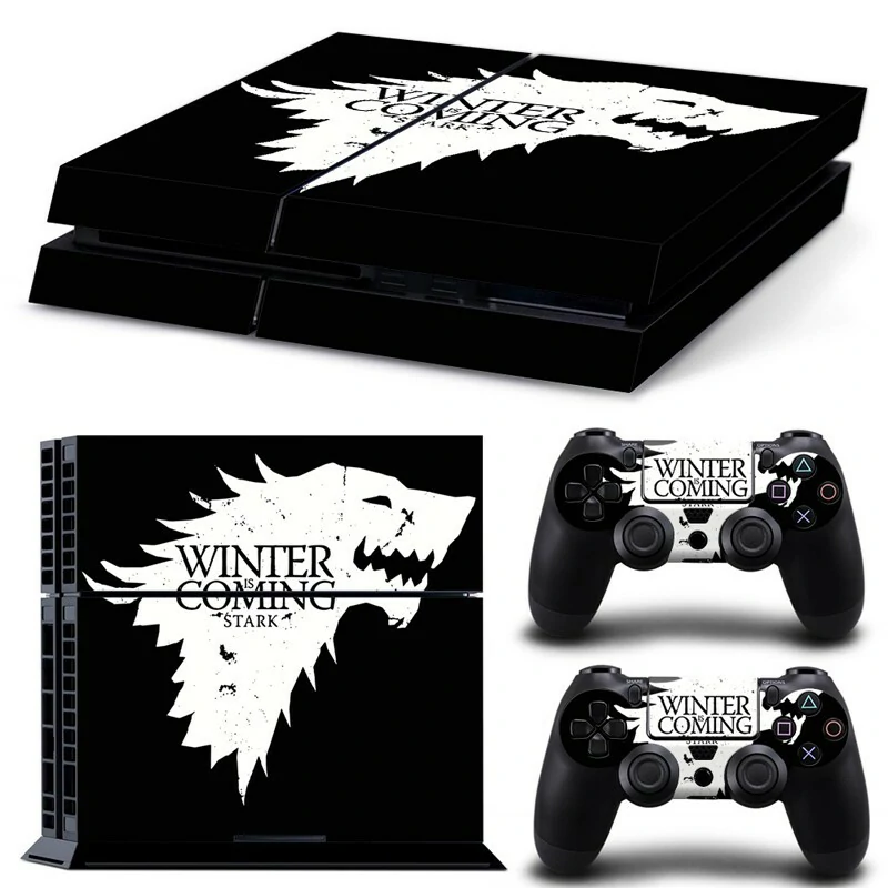 Premium-fit PS4 skin GCTM0474 from ononswitch — durable vinyl, easy application, protects your console while adding sleek custom style. Black PS4 console skin with geometric pattern and subtle 'GCTM0474' logo