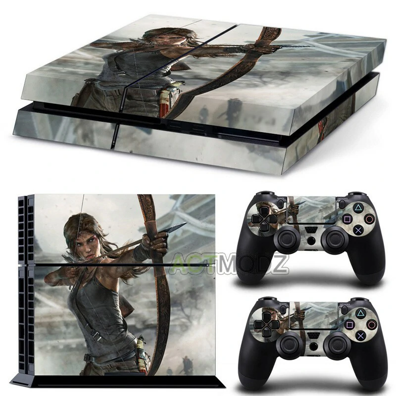 Ononswitch PS4 skin GCTM0538 features bold black and red geometric design. Precision-cut for PS4 slim and original models. Durable vinyl, no residue on removal. Black and red geometric PS4 console skin by ononswitch, model GCTM0538