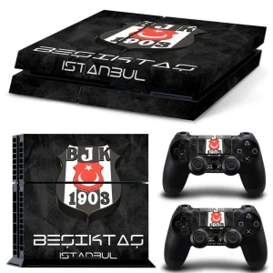 Black and red geometric PS4 skin design by ononswitch for PlayStation 4 console