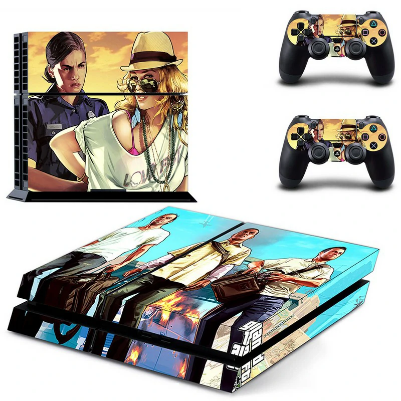 Premium PS4 skin GCTM0739 by ononswitch: matte black base with bold red angular patterns. Fits standard PS4 consoles snugly and protects the finish. Black and red geometric PS4 skin design for PlayStation 4 console by ononswitch