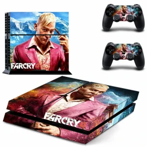 Matte black PS4 skin with subtle geometric pattern, model GYTM0034 by ononswitch
