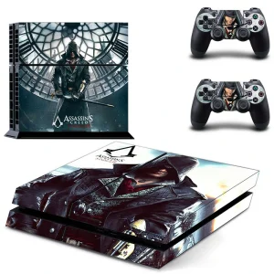 Matte black PS4 skin with subtle geometric pattern from ononswitch