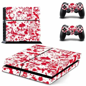 Black and gray geometric PS4 skin design for PlayStation 4 console by ononswitch