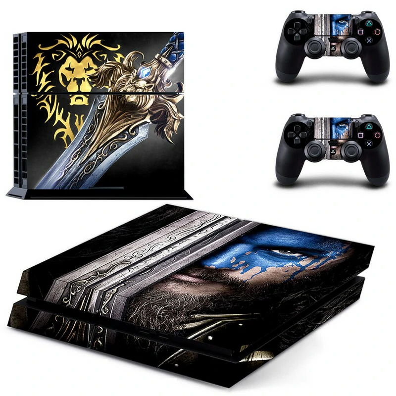 Custom PS4 skin model GYTM0349 from ononswitch: durable vinyl wrap with precise cutouts for ports and buttons. Designed for PlayStation 4 Slim and original models. Black and teal geometric PS4 skin design for PlayStation 4 console cover