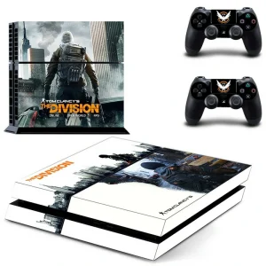 Matte black PS4 skin with subtle geometric pattern, model GYTM0358 by ononswitch