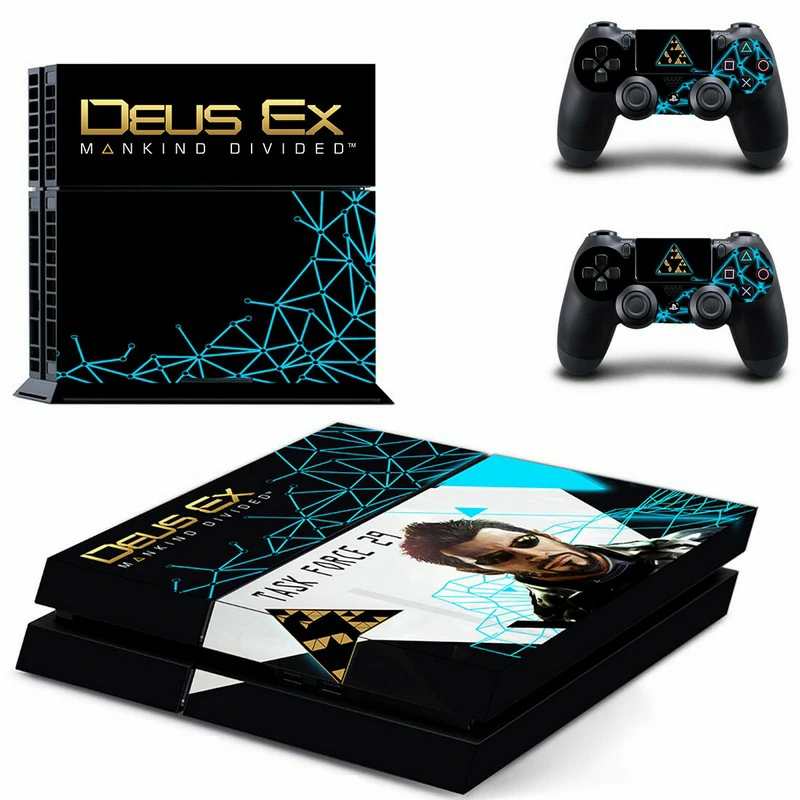PS4 skin GYTM0486 features a sleek black-and-gold geometric pattern. Made by ononswitch for durable, bubble-free application on your PlayStation 4 console. Black and gold geometric PS4 skin design for PlayStation 4 console