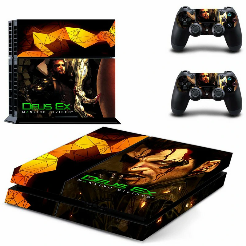 GYTM0489 matte black PS4 skin from ononswitch — precision-cut, easy to apply, protects your PlayStation 4 while adding clean, modern style. Matte black PS4 skin with subtle geometric pattern for PlayStation 4 console