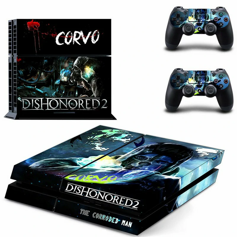 PS4 skin GYTM0495 by ononswitch: sleek black-and-gold geometric design, made for full PS4 console coverage. Durable vinyl, bubble-free application, fits snugly. Black and gold geometric PS4 skin model GYTM0495 by ononswitch