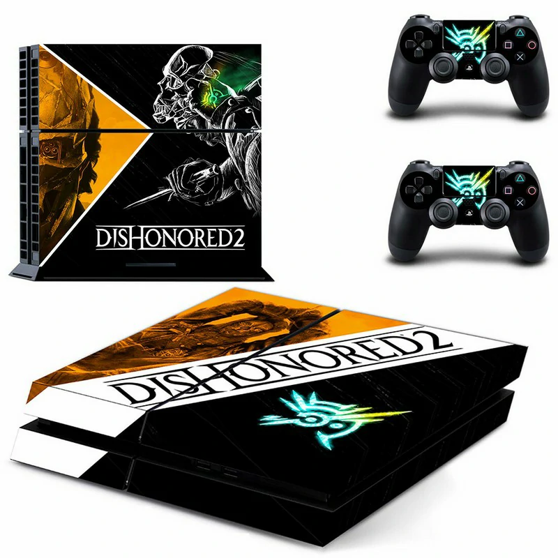 Custom-fit matte black PS4 skin (model GYTM0496) for PlayStation 4 consoles. Easy to apply, scratch-resistant, and designed to preserve your controller's look and feel. Matte black PS4 skin with subtle geometric pattern for PlayStation 4 console