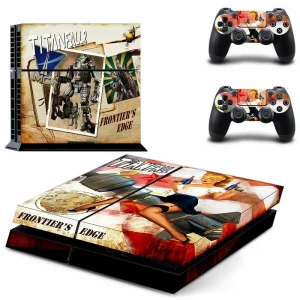 Black and gold geometric PS4 console skin by ononswitch