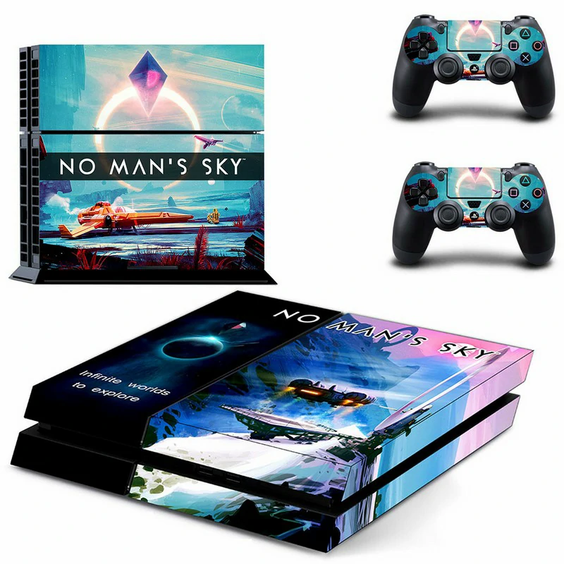 GYTM0501 PS4 skin in sleek matte black—easy to apply, scratch-resistant, and precision-cut for full port and button access on all PS4 models. Matte black PS4 skin with subtle geometric pattern for PlayStation 4 console