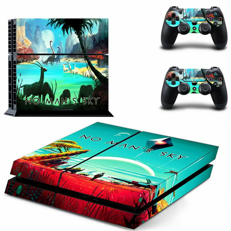 GYTM0503 PS4 skin in sleek matte black with fine geometric texture. Easy to apply, no residue, fits standard PS4 models perfectly. Matte black PS4 skin with subtle geometric pattern for PlayStation 4 console