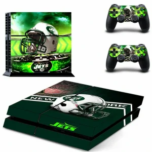 Matte black PS4 skin with subtle geometric pattern for PlayStation 4 console