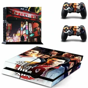 Black and red geometric PS4 skin design for PlayStation 4 console by ononswitch