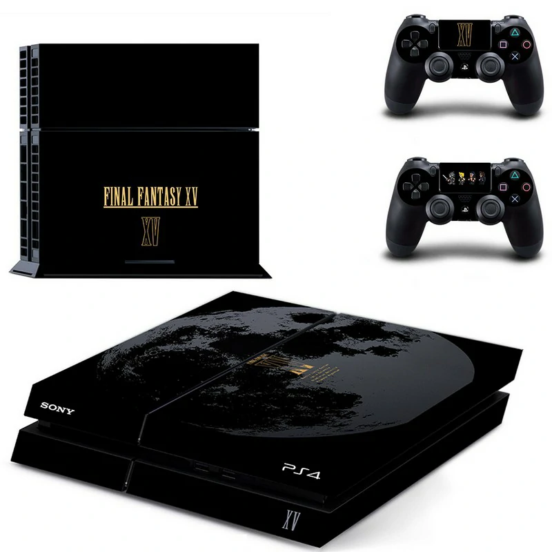 GYTM0636 PS4 skin in sleek matte black with fine texture—easy to apply, scratch-resistant, and made for PlayStation 4 Slim and original models. Matte black PS4 skin with subtle geometric pattern for PlayStation 4 console
