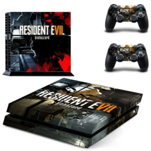 Black and gray geometric PS4 skin design for PlayStation 4 console by ononswitch